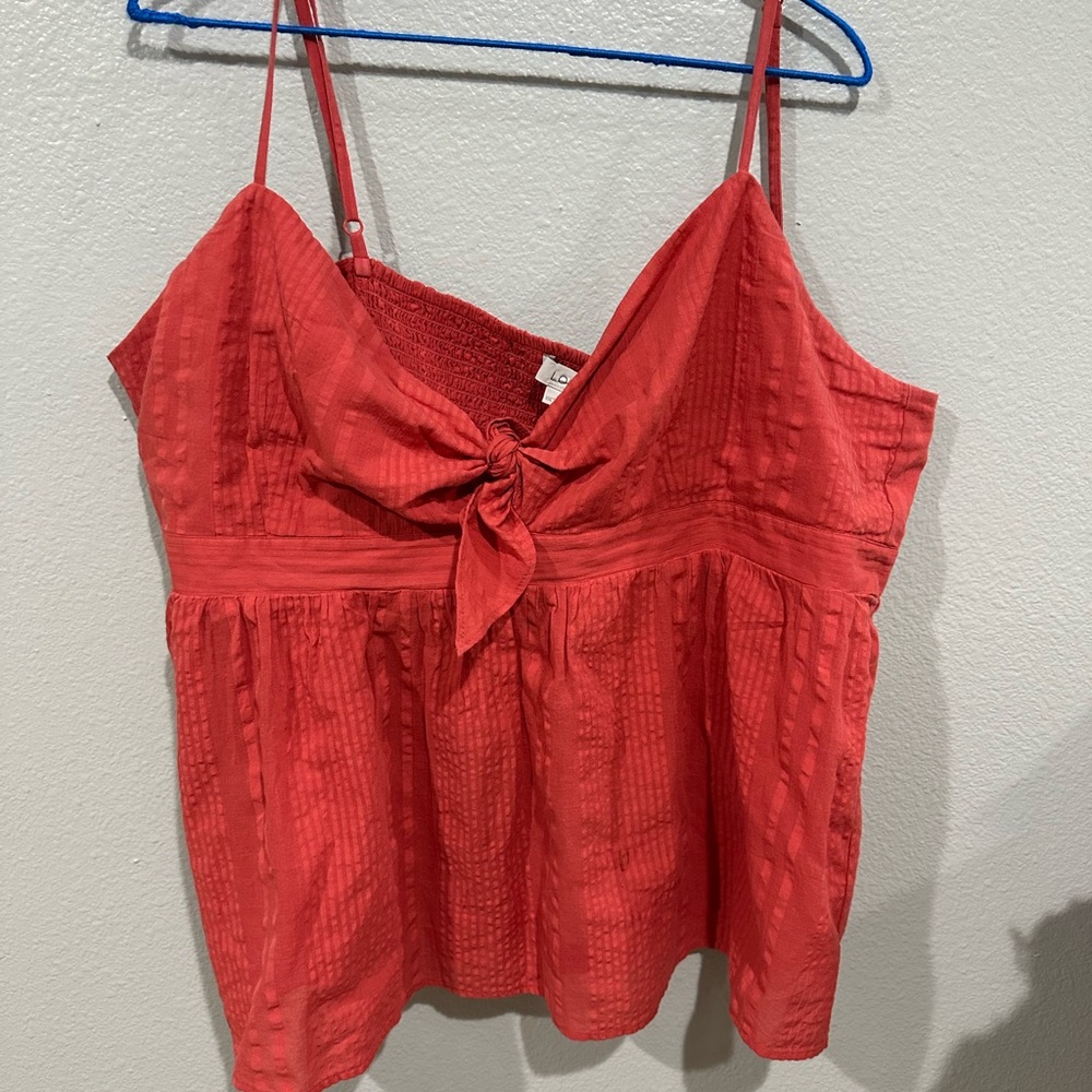 Coral tank top